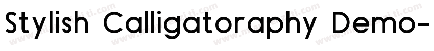 Stylish Calligatoraphy Demo字体转换